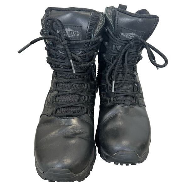 Merrell Moab 2 8" Response Waterpoof Black 6.5M Tactical Work Boots J45366 Goth - Picture 2 of 12